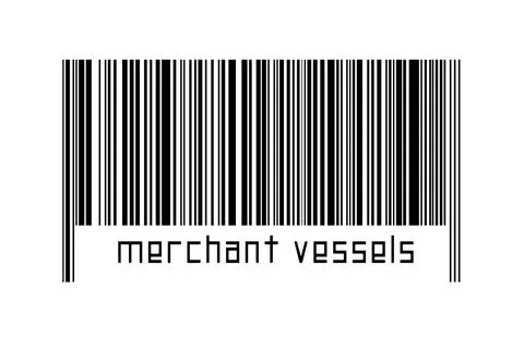 Digitalization concept. Barcode of black horizontal lines with inscription me Stock Illustration