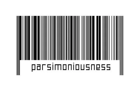 Digitalization concept. Barcode of black horizontal lines with inscription pa Stock Illustration