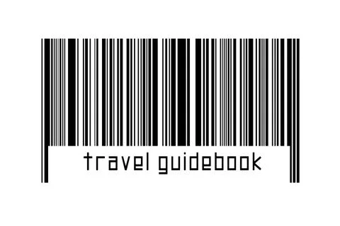 Digitalization concept. Barcode of black horizontal lines with inscription tr 스톡 일러스트