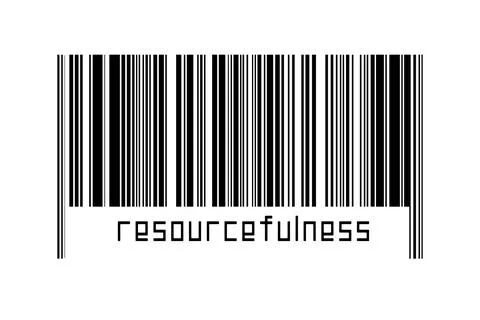 Digitalization concept. Barcode of black horizontal lines with inscription re 스톡 일러스트