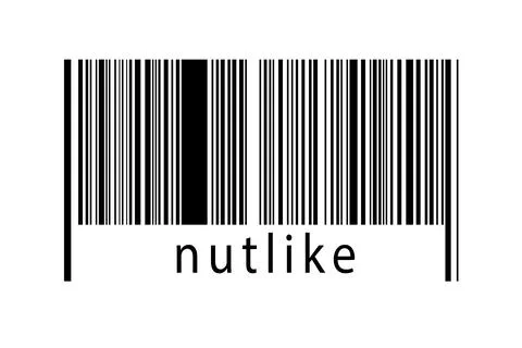 Digitalization concept. Barcode of black horizontal lines with inscription nu Illustrazione stock
