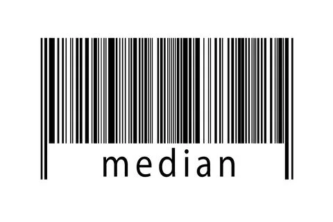 Digitalization concept. Barcode of black horizontal lines with inscription me 스톡 일러스트