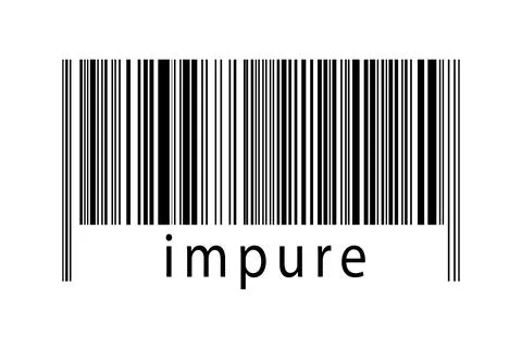 Digitalization concept. Barcode of black horizontal lines with inscription im Stock Illustration