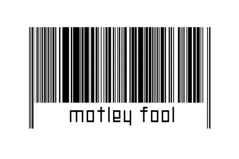 Digitalization concept. Barcode of black horizontal lines with inscription mo Stock-Fotos