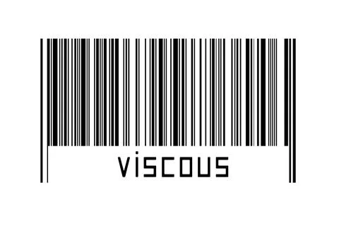 Digitalization concept. Barcode of black horizontal lines with inscription vi Stock-Fotos