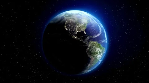 Digitalization Concept Global Technology. 3d Earth Digital Connected Network. Stock Footage 251937370