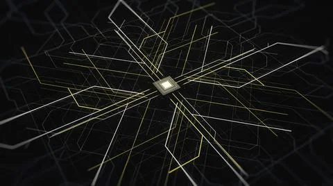 Digitalization concept, turning on touch screen button and activating futuristic 스톡 일러스트