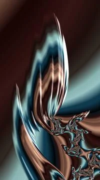 Digitally generated 3D background Stock Illustration