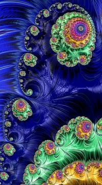 Digitally generated 3D background Stock-Illustration