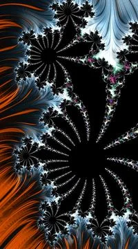 Digitally generated 3D background Stock Illustration