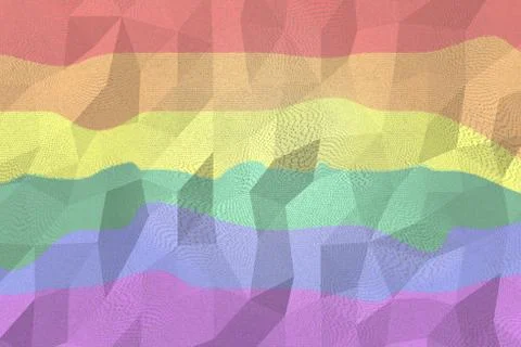 Digitally generated abstract lgbt rainbow colored background Stock Illustration