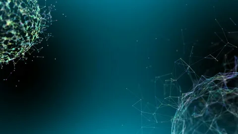 Digitally generated animation of rotating globe. Connected data network, with Stock Footage 114804395