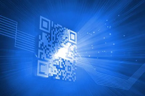 Digitally generated barcode 스톡 사진