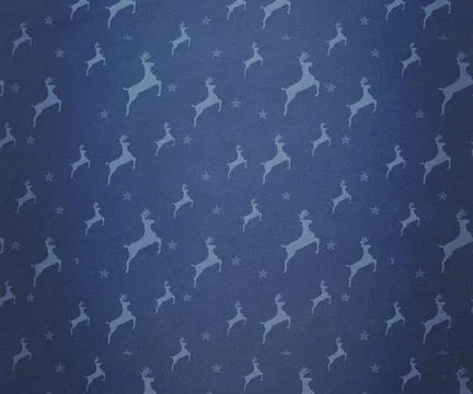 Digitally generated Blue reindeer pattern Stock Photos
