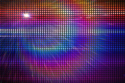 Digitally generated cool disco background Stock Illustration