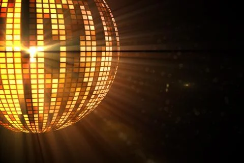 Digitally generated cool disco ball design Stock Illustration