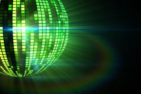 Digitally generated cool disco ball design Stock Illustration