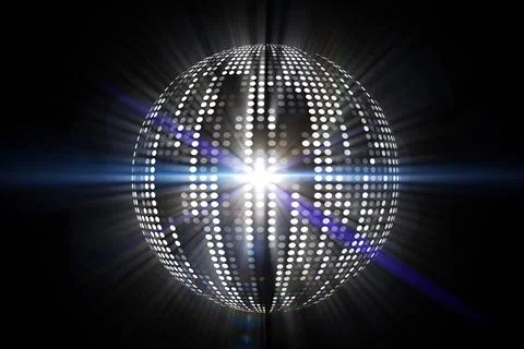 Digitally generated cool disco ball design Stock Illustration