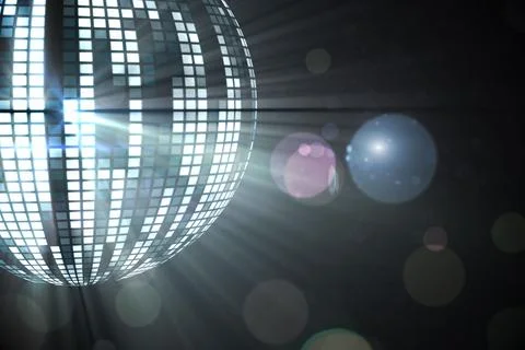 Digitally generated cool disco ball design Stock Illustration