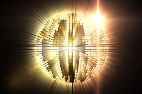 Digitally generated cool disco ball design Stock Illustration