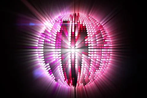 Digitally generated cool disco ball design Stock Illustration