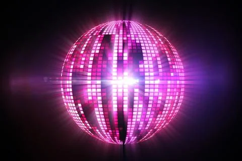 Digitally generated cool disco ball design Stock Photos