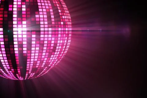 Digitally generated cool disco ball design Stock Photos