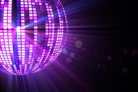 Digitally generated cool disco ball design Stock Photos
