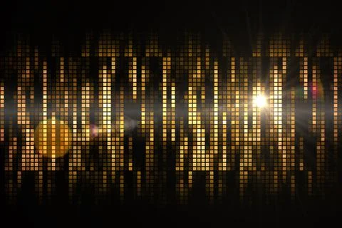 Digitally generated cool pixel background 库存插图