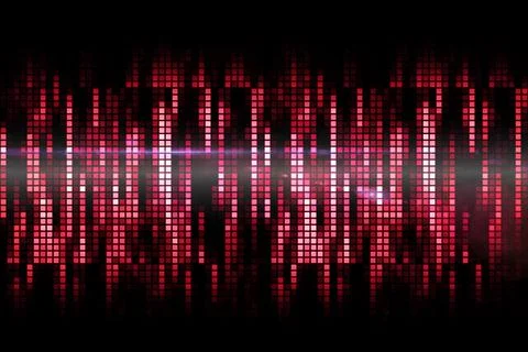 Digitally generated cool pixel background Stockillustratie