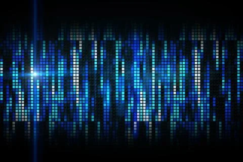 Digitally generated cool pixel background Foto stock