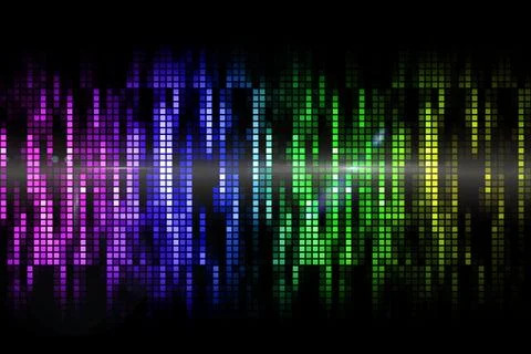 Digitally generated cool pixel background Foto stock