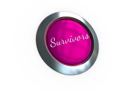Digitally generated green push button Stock Illustration