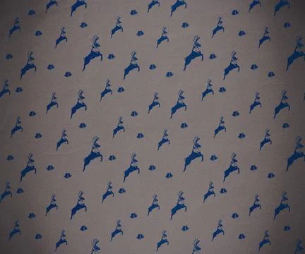 Digitally generated Grey reindeer pattern Foto stock