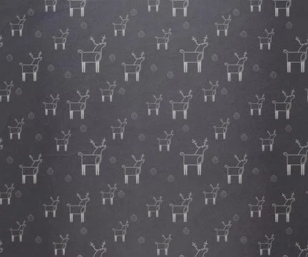 Digitally generated Grey reindeer pattern Stock Photos