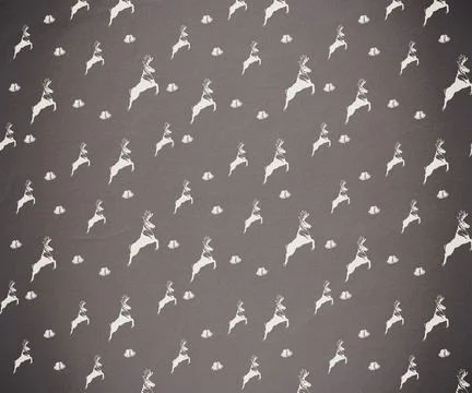 Digitally generated Grey reindeer pattern Stock Photos