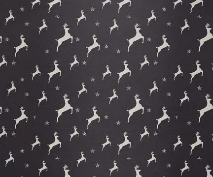 Digitally generated Grey reindeer pattern Stock Photos