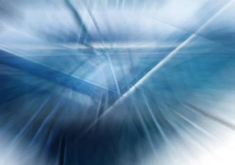 Digitally generated image of blue light and stripes over background. Stock Photos