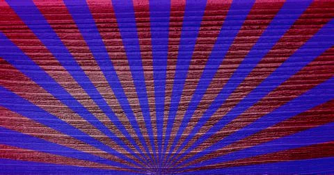 Digitally generated image of blue radial rays against textured wooden background Stock Illustration