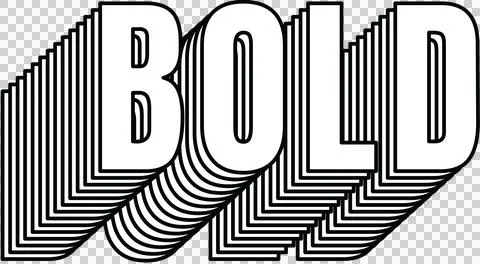 Digitally generated image of bold text in 3d shadow effect against white Illustrazione stock