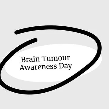 Digitally generated image of brain tumour awareness day over round banner Stock Photos