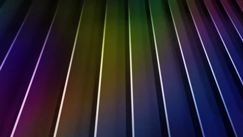 Digitally generated image of colorful vertical bar in perspective with neon line 스톡 동영상 262594809