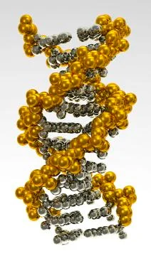 Digitally generated image of helix structure Stock Illustration