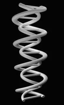Digitally generated image of helix structure Stock Illustration