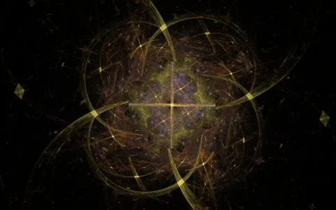 Digitally generated image made of colorful fractal Illustrazione stock