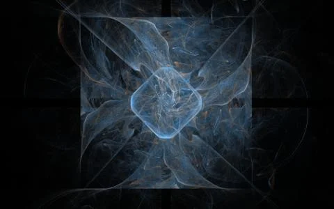 Digitally generated image made of colorful fractal Stock Illustration
