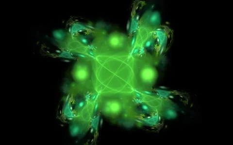 Digitally generated image made of colorful fractal Stock Illustration