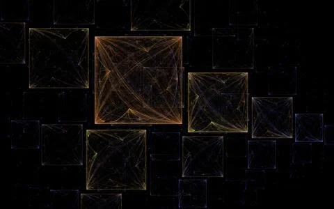 Digitally generated image made of colorful fractal Stock Illustration