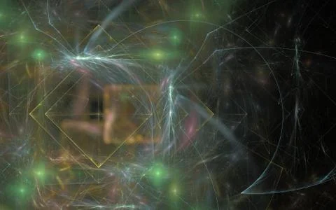 Digitally generated image made of colorful fractal Illustrazione stock