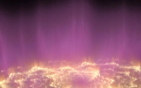 Digitally generated image made of colorful fractal Stock Illustration